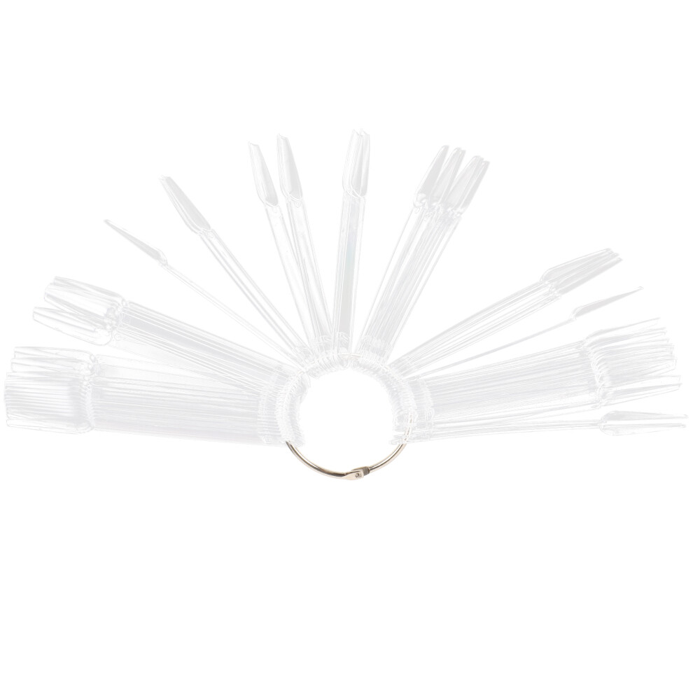Aboofan 100Pcs Nail Display Tips Pointed For Nail Art Practice And Color