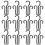 20pcs Cotton Slipper Multifunctional Drying Racks Hanging Shoe Racks 2