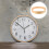 5Pcs Wooden Round Wall Clock Frame Simple Elegant Design 11