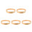 5Pcs Wooden Round Wall Clock Frame Simple Elegant Design 10