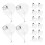 32 Pcs Clear Fillable Christmas Ornaments Transparent Shatterproof 1