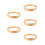 5Pcs Wooden Round Wall Clock Frame Simple Elegant Design 5