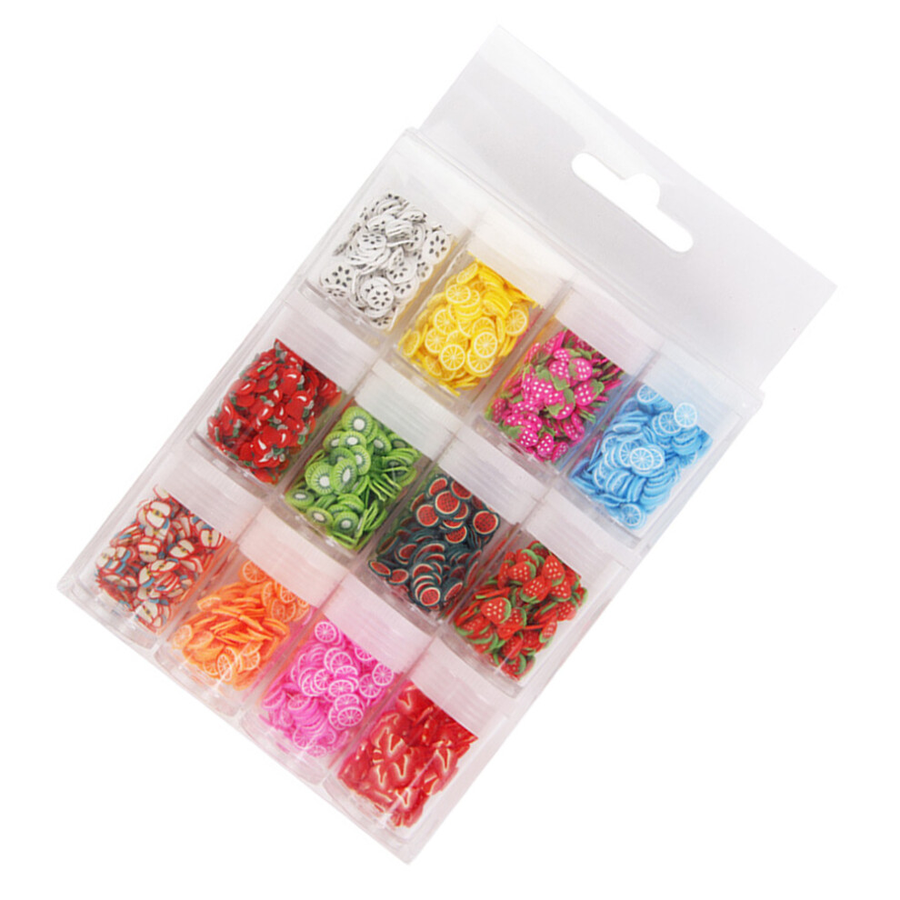 Vaguelly 24 Boxes Fruit Nail Art Slices For Nail And Phone Decor