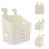 8 Pcs Hanging Basket Kitchen Storage Plastic Holder Home Supplies 5