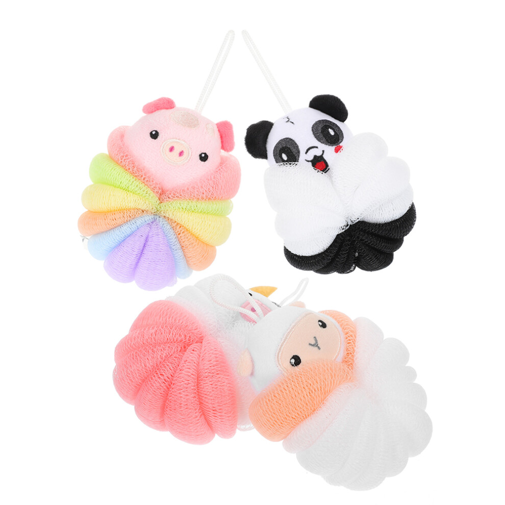 Aboofan 4Pcs Bath Scrubber Bath Ball For Home Travel