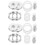 8Sets Pressure Cooker Float Valve Replacement Kit Kitchen Use 1