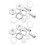 8Sets Pressure Cooker Float Valve Replacement Kit Kitchen Use 2