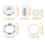 8Sets Pressure Cooker Float Valve Replacement Kit Kitchen Use 10