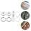8Sets Pressure Cooker Float Valve Replacement Kit Kitchen Use 11