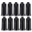 2250Pièces Bouchons Plastique Seringue Luer Lock Noir Réutilisables 1