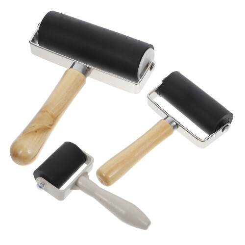 12 Pcs Rubber Rollers For Printmaking Ink Roller Tool Set 2