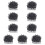 2250Pièces Bouchons Plastique Seringue Luer Lock Noir Réutilisables 11