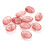30 Pcs 10X14Mm Agate Stone Oval Patch Watermelon Red For Jewelry Making 3