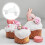 4Pcs Raised Dessert Plate Ceramic Serving Tray White 9