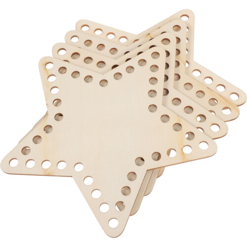 12 Pcs Star Shaped Embroidery Floss Organizer Cross Stitch Board 2