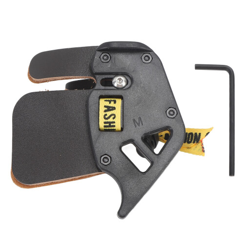 Double PU Leather Archery Finger Guard for Recurve Bow Shooting Black 1