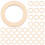 600 Pcs Diy Craft Wood Chips Hollowed Round Slices 3cm 1