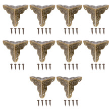 80 Pcs Antique Wooden Case Corners Vintage Box Corner Accessories
