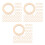600 Pcs Diy Craft Wood Chips Hollowed Round Slices 3cm 9