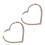 2 Pairs Rhinestone Heart Shape Ear Drops Decor (Silver) 11