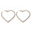 2 Pairs Rhinestone Heart Shape Ear Drops Decor (Silver) 1