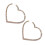 2 Pairs Rhinestone Heart Shape Ear Drops Decor (Silver) 9