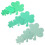 3Ensembles Ornements Trèfle Vert, Décoration Murale Enfants 3