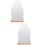 2Pcs Wooden Base Desktop Acrylic Irregular Makeup Mirror 9
