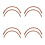 4Pcs Ergonomic Rattan Handles Basket Replacement Accessory Light Brown 8