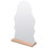 2Pcs Wooden Base Desktop Acrylic Irregular Makeup Mirror 2