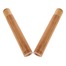 2Pcs Bamboo Cigar Holder Portable Travel Humidor Airtight Storage