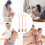 12Pcs Cartoon Baby Chain Clip Teether Holder 5