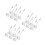 18Pcs Silver Resin Metal Photo Holders Compact Clip for Table Display 4