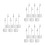 18Pcs Silver Resin Metal Photo Holders Compact Clip for Table Display 9