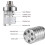 6Pcs Stainless Steel Float Valve Auto Water Refill Control Tank Silver 11