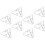 32 Pcs Acrylic Display Case Triangle Corner Connectors 1