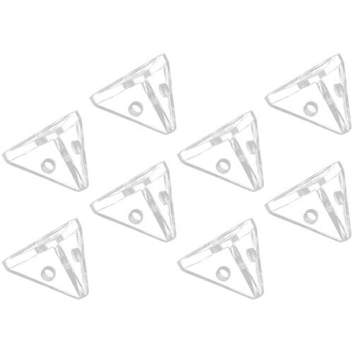 32 Pcs Acrylic Display Case Triangle Corner Connectors