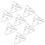 32 Pcs Acrylic Display Case Triangle Corner Connectors 11