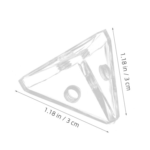32 Pcs Acrylic Display Case Triangle Corner Connectors 1