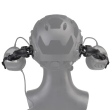 Helmet Rail Adapter Nylon 2 Pack With 360 Rotation For Airsoft Rail And Headphone Accessories Black