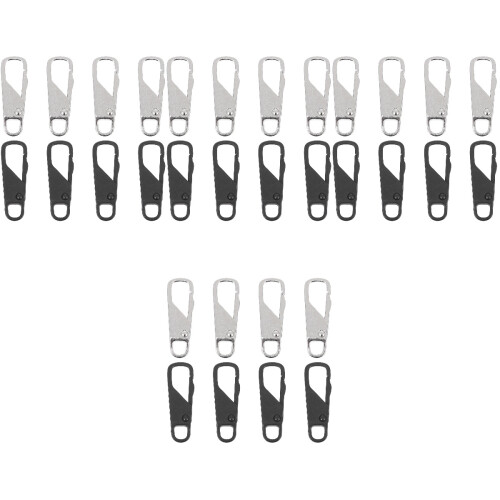 32 Pcs Durable Zipper Heads Tabs Replacement Pullers Accessories 2