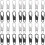 32 Pcs Durable Zipper Heads Tabs Replacement Pullers Accessories 5