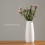 Modern Simple Ceramic Flower Vase For Home Bedroom Balcony White 10