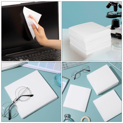 600Pcs Lint-Free Cellulose Wipes For Electronics Lab Camera Lens 2