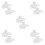 5St Witte Decoratieve Wrist Cuffs Afneembaar Jurken 9
