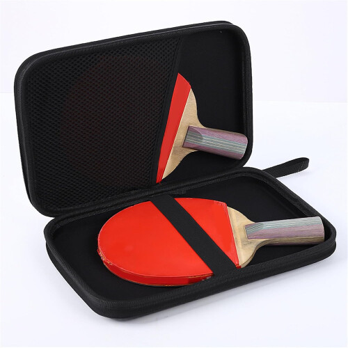 Table Tennis Bat Case Hard Shell Navy Blue Paddle Case Racket Bag Ping Pong 2
