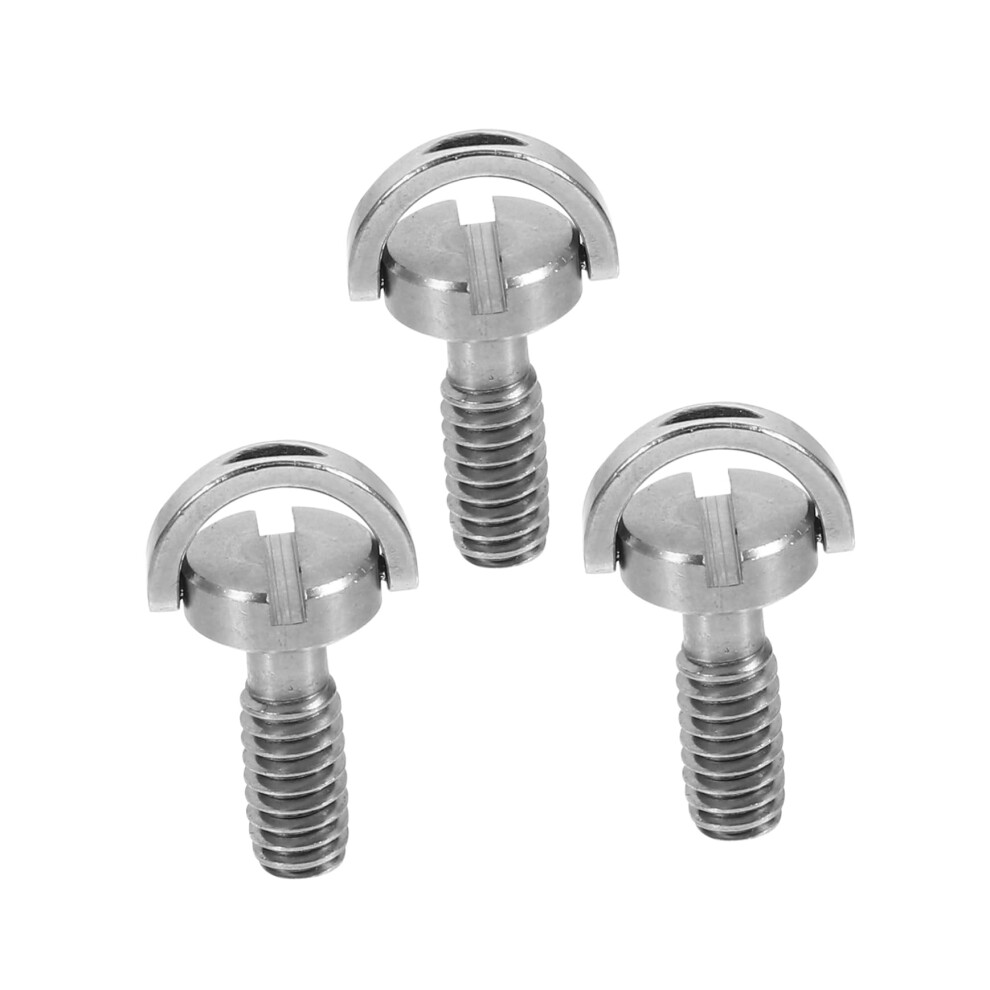 3Pcs Stainless Steel Extended Ring Camera Screw For Quick Release Plate Mount Slotted Head Dslr Tripod Monopod 9393856188178