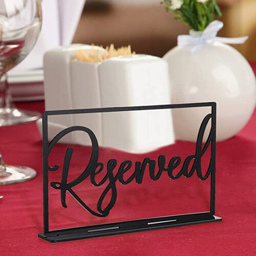 3Pcs Placas De Para Mesas Acrílico Recepção Escritório 2