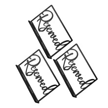 3Pcs Placas De Para Mesas Acrílico Recepção Escritório