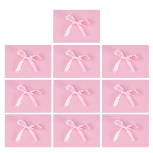 10 Unidades Cartões Convite 17,5X12,5 Cm Com E Envelopes